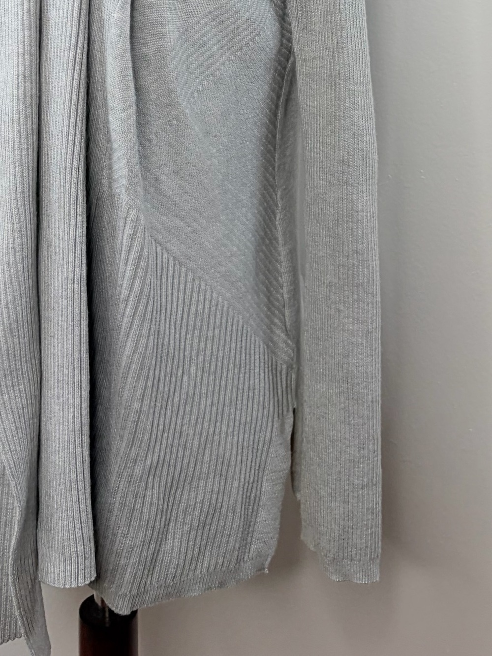 Cable & Gauge Ribbed Open Front Cardigan - Picture 3 of 8